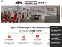 Tablet Screenshot of modernacarrozzeria.com